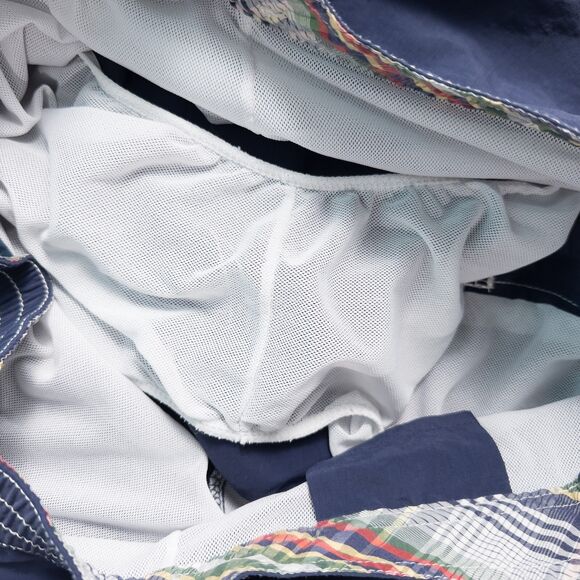 Polo Ralph Lauren Cargo Swim Trunks Mens XL Navy Blue Drawstring Mesh Lined Pony - Picture 15 of 16